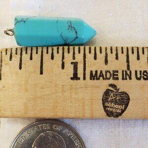 Bracelet Charm TURQUOISE Black Teal Talisman, Amulet